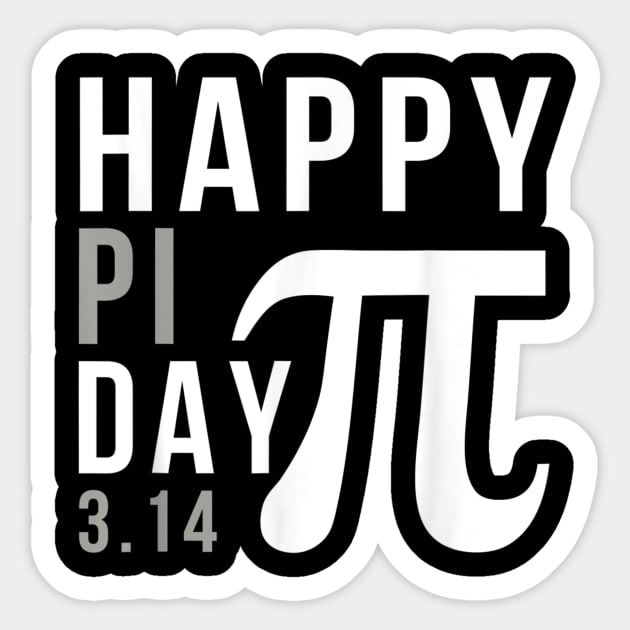 Born on Pi Day Birthday Decorations Happy 14 March 14th Gift Sticker by johnii1422